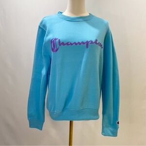 Light Blue Champion Crewneck